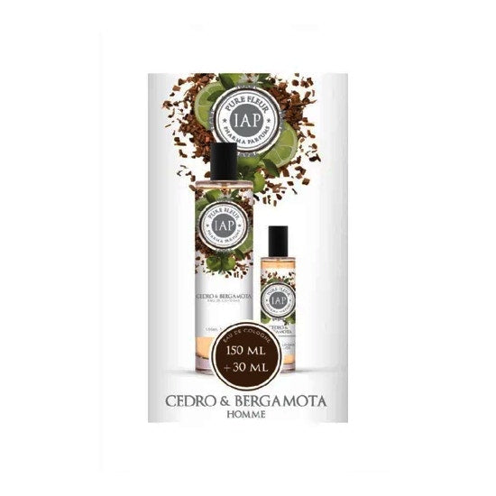 Iap Pharma Coffret Duplo Pure Fleur Eau de Cologne Cèdre & Bergamote 150 ml + 30 ml