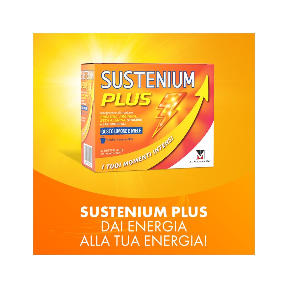 Sustenium Plus Limone e Miele 22 Bustine