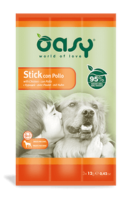 Oasy Snack Con Pollo Per Cani 3 Sticks