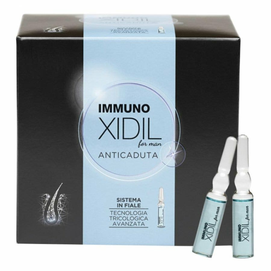 Immuno Xidil Cofanetto Uomo 8 Fiale Anticaduta Per Capelli Fragili