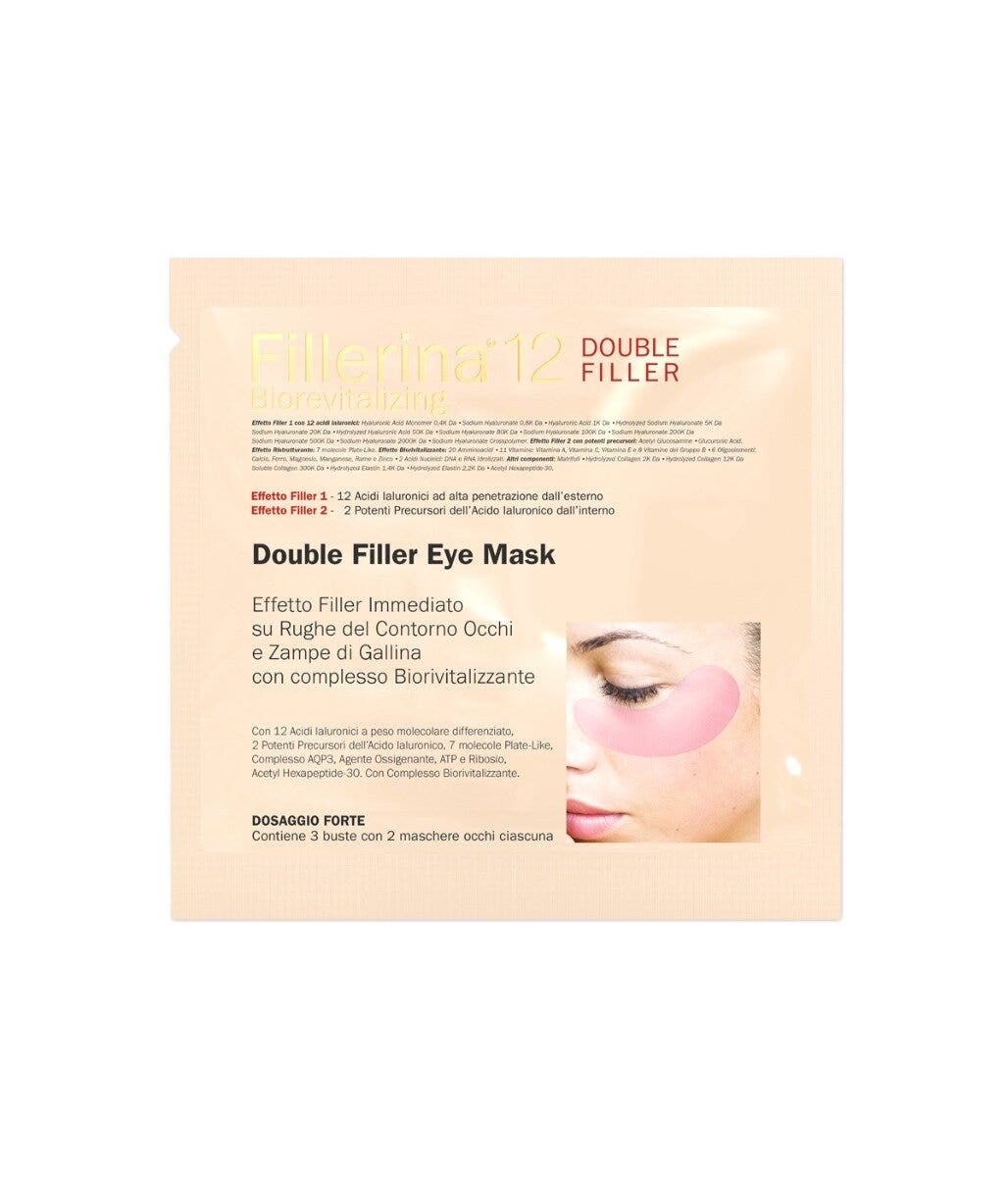 Fillerina 12 Double Filler Biorevitalizing Maschera Contorno Occhi/Zampe Di Gallina