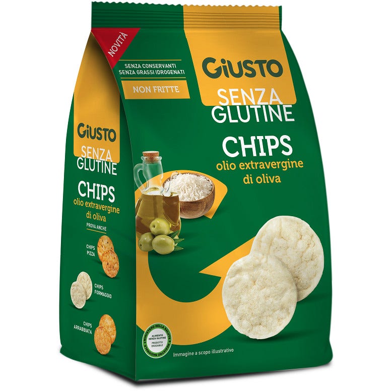 Giusto Sans Gluten Chips à l'huile d'olive extra vierge 48 g