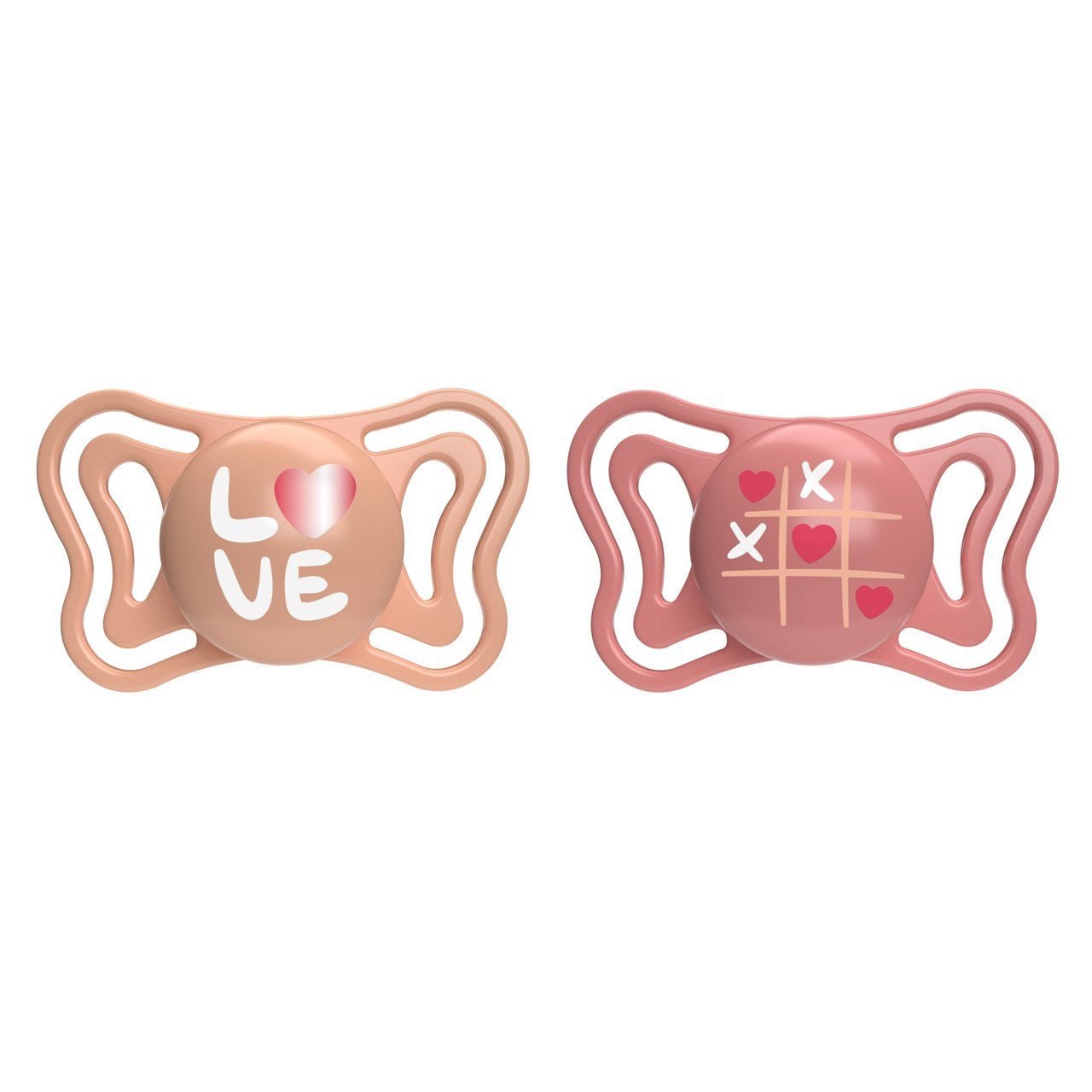 Chicco Physoforma Light Sucette en silicone rose, 2 pièces, 16-36 mois