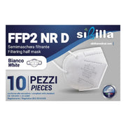 Sibilla Semimaschera FFP2 Modello 601 Bianco 10 Pezzi