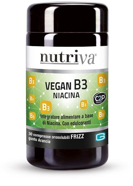 Nutriva Vegan B3 Fizz 30 Compresse Gusto Arancia