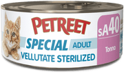 Petreet Velouté au thon, nourriture humide pour chat stérilisé, pot de 70 g