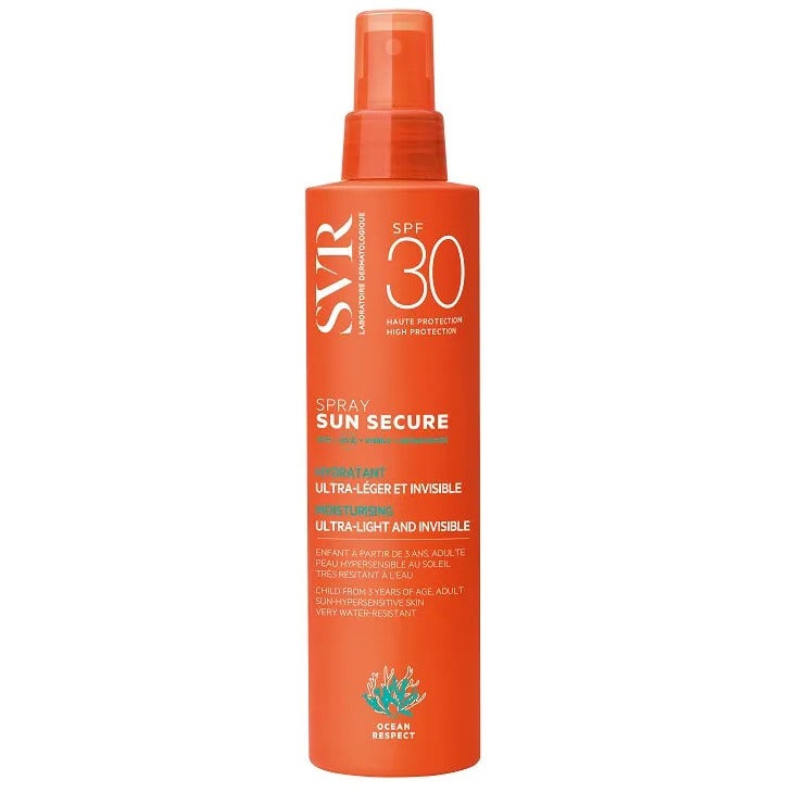SVR Sun Secure Spray solaire Dry-Touch Visage/Corps 200 ml SPF30