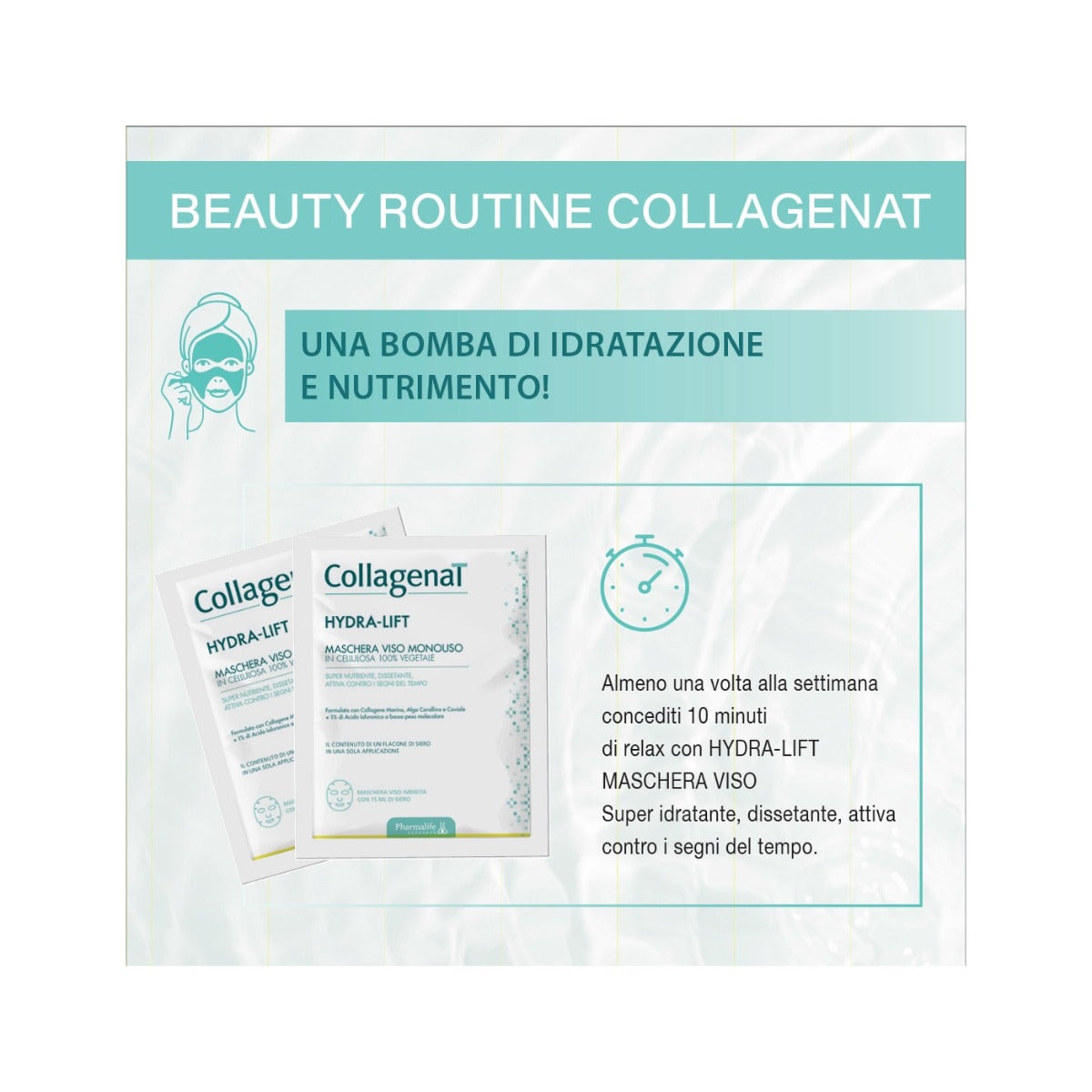 Collagenat Hydra Lift Maschera Monouso Idratante 15ml