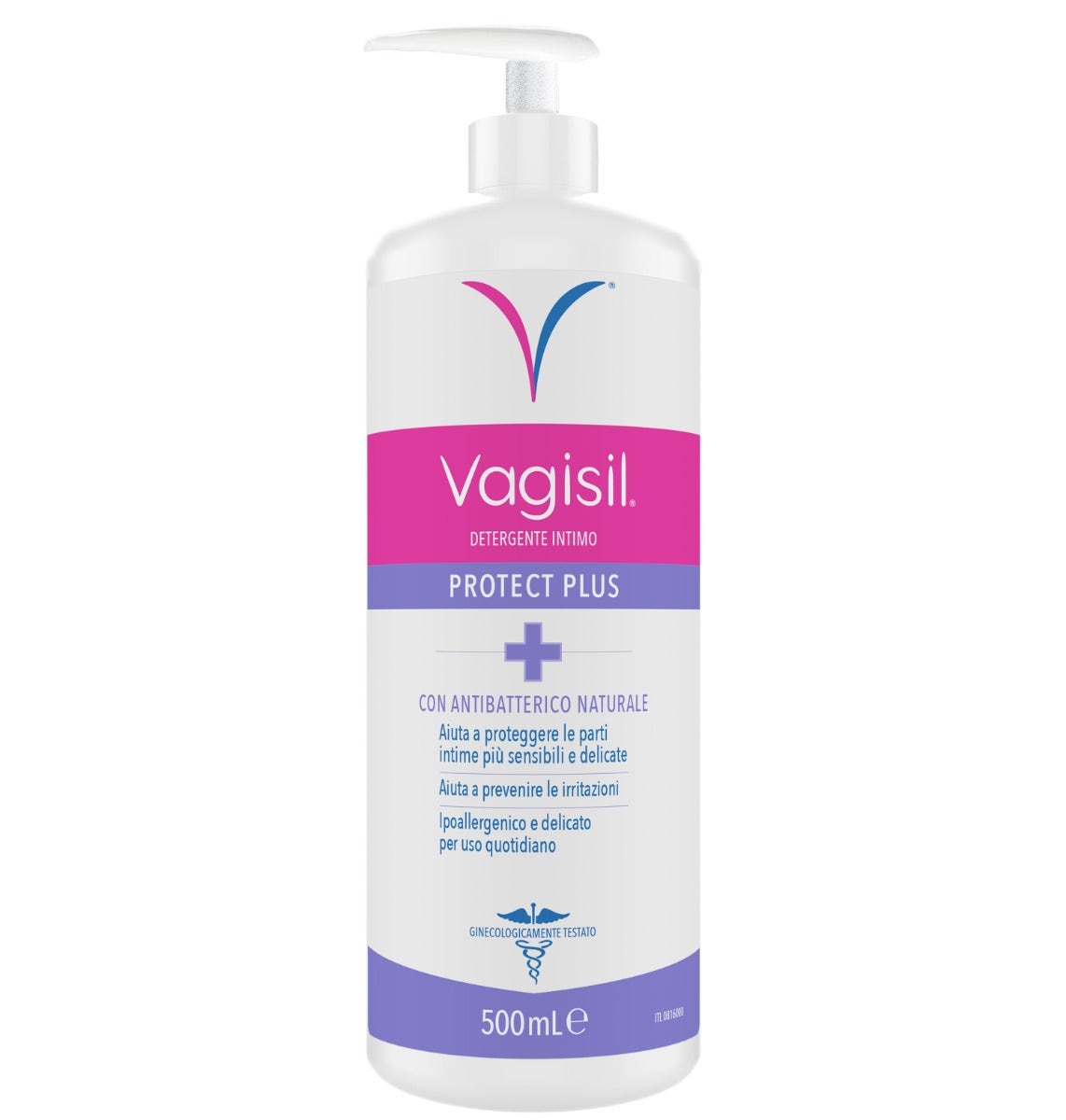 Vagisil Nettoyant intime antibactérien Protect Plus pour l'hygiène quotidienne à l'huile de théier 500 ml