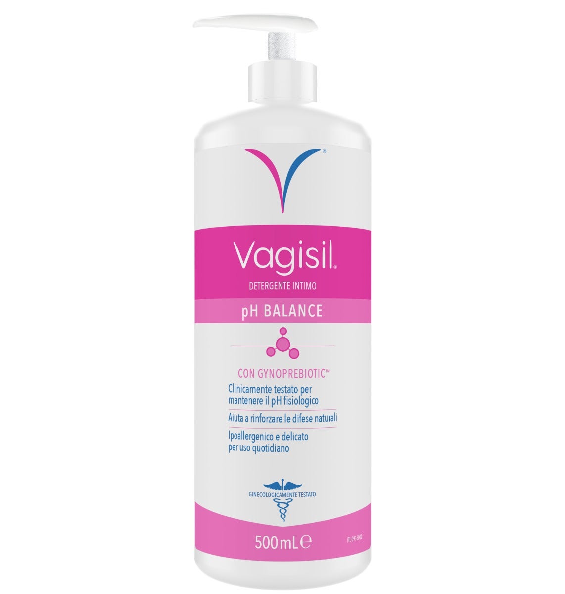 Vagisil Nettoyant intime pH Balance pour l'hygiène intime quotidienne aux prébiotiques naturels 500 ml