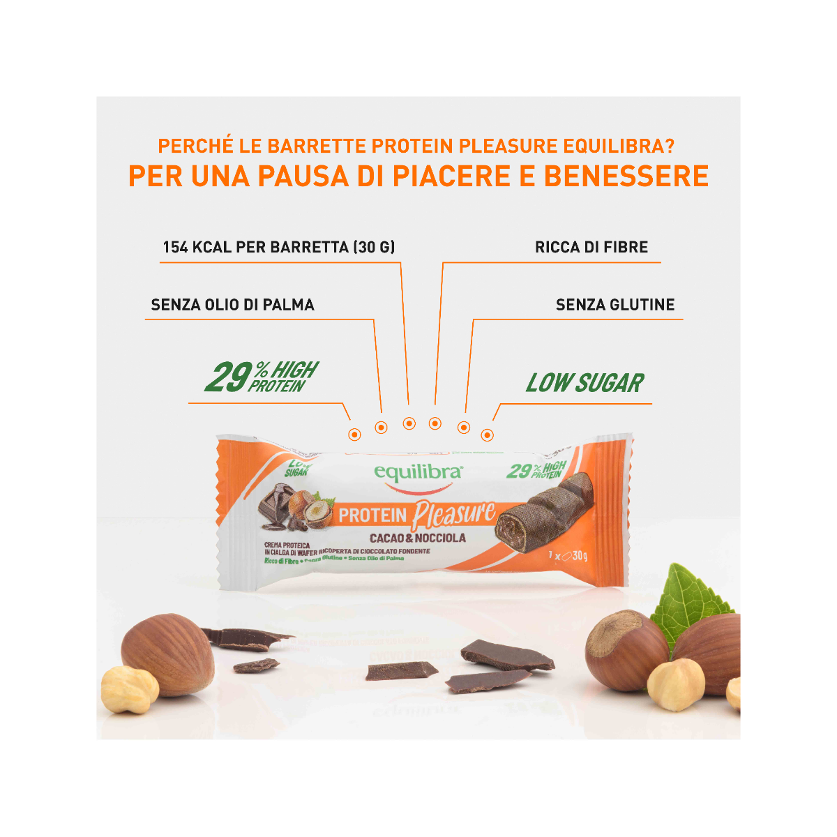 Equilibra Crock Cacao&Nocciola 1 Barretta Proteica