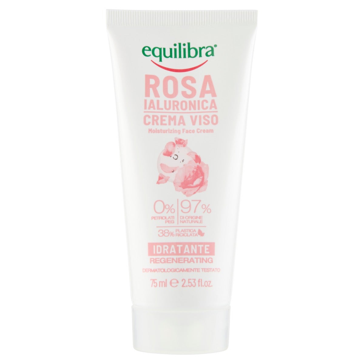 Equilibra Viso Rosa Ialuronica Crema Viso Idratante 75ml