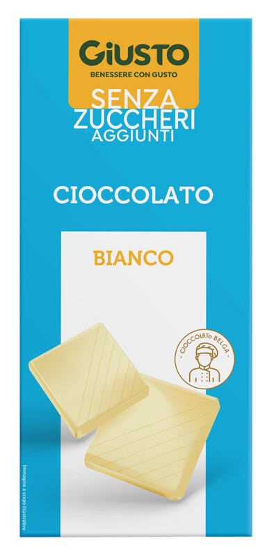 Giusto Chocolat blanc sans sucres ajoutés 85 g