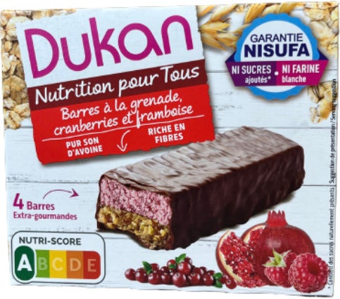 Dukan Barrette Ai Frutti Rossi 4x30g