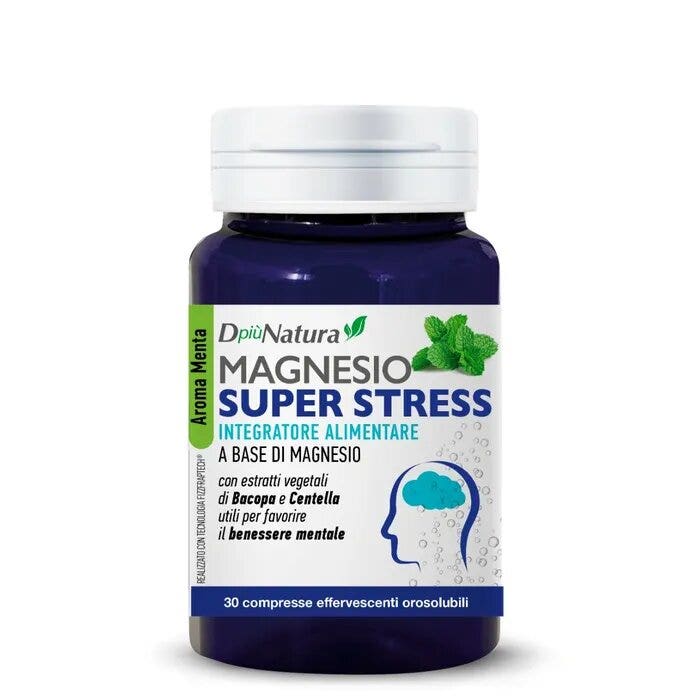DpiùNatura Magnesio Super Stress Integratore 30 Compresse