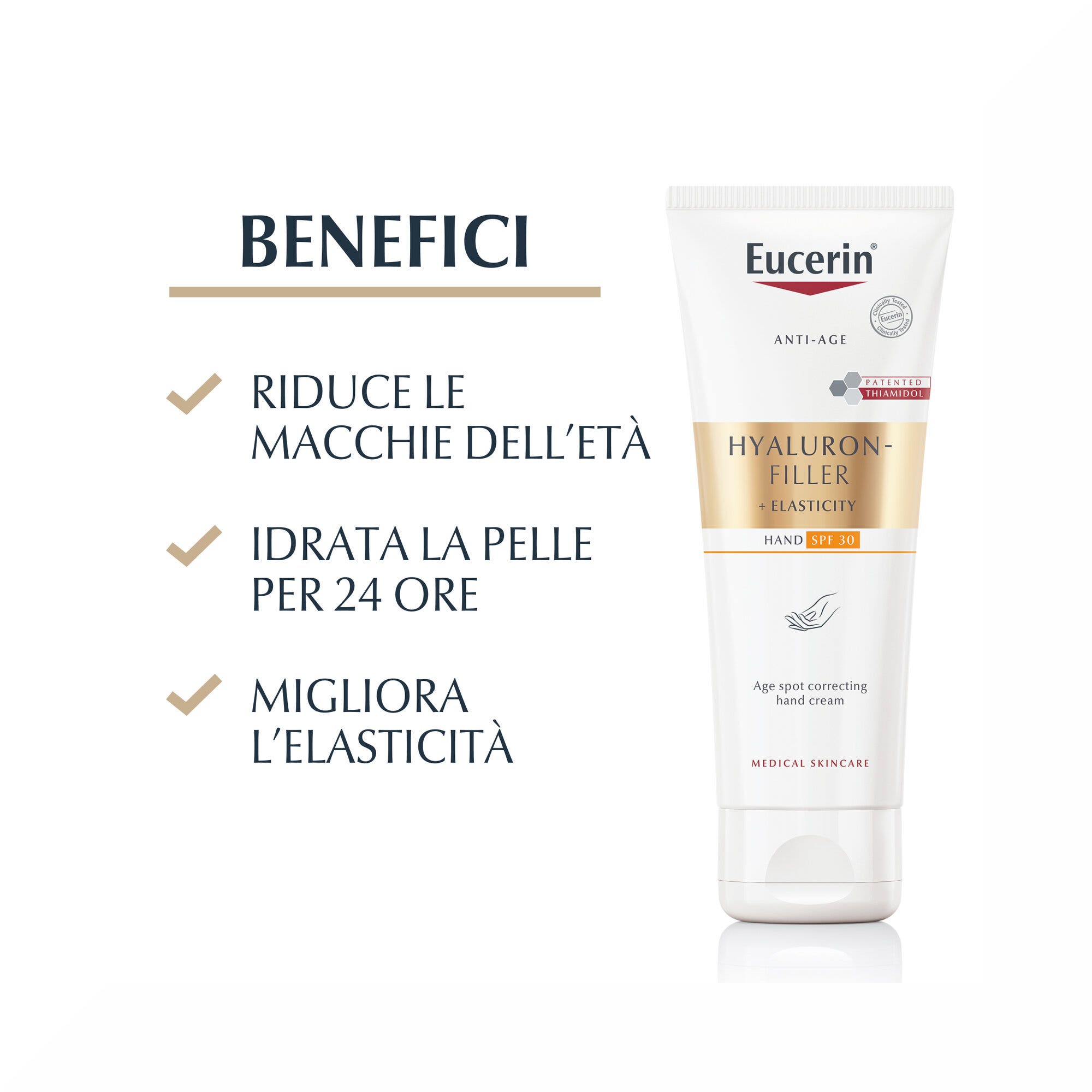 Eucerin Hyaluron Filler + Elasticity Crème pour les mains anti-taches 75 ml