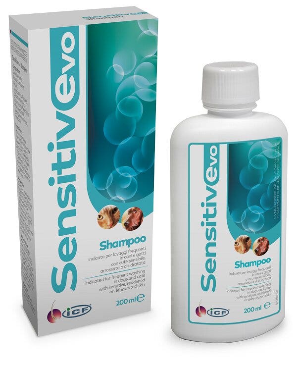 SensitivEvo Shampooing pour chiens et chats, flacon de 200 ml