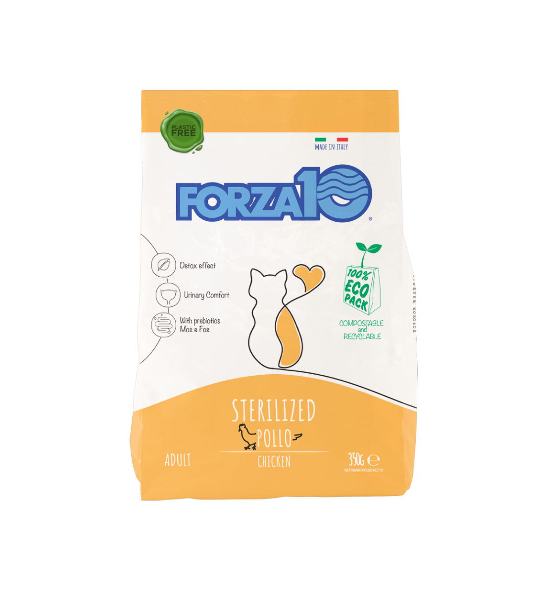 Forza10 Adult Maintenance Sterilized Crocchette Al Pollo Gatti Adulti Sacco 350g