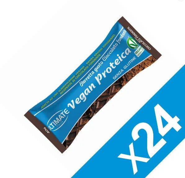 Barre protéinée Ultimate Vegan, saveur chocolat-café, 24 pièces