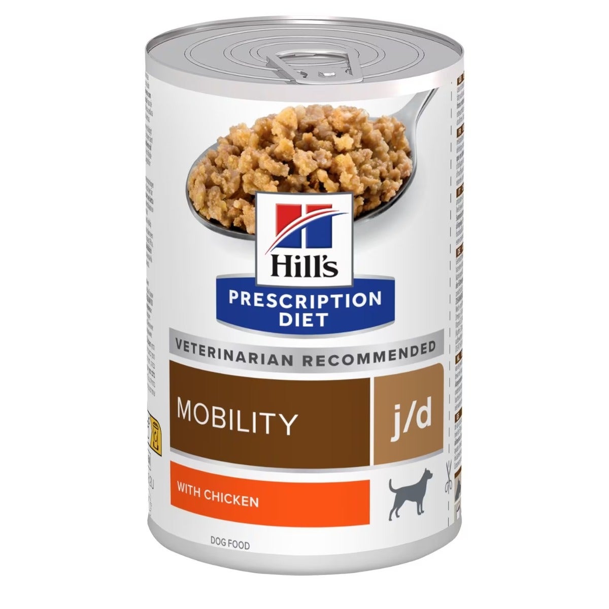 Hill's Prescription Diet j/d Mobility Nourriture humide au poulet pour chiens adultes, boîte de 370 g
