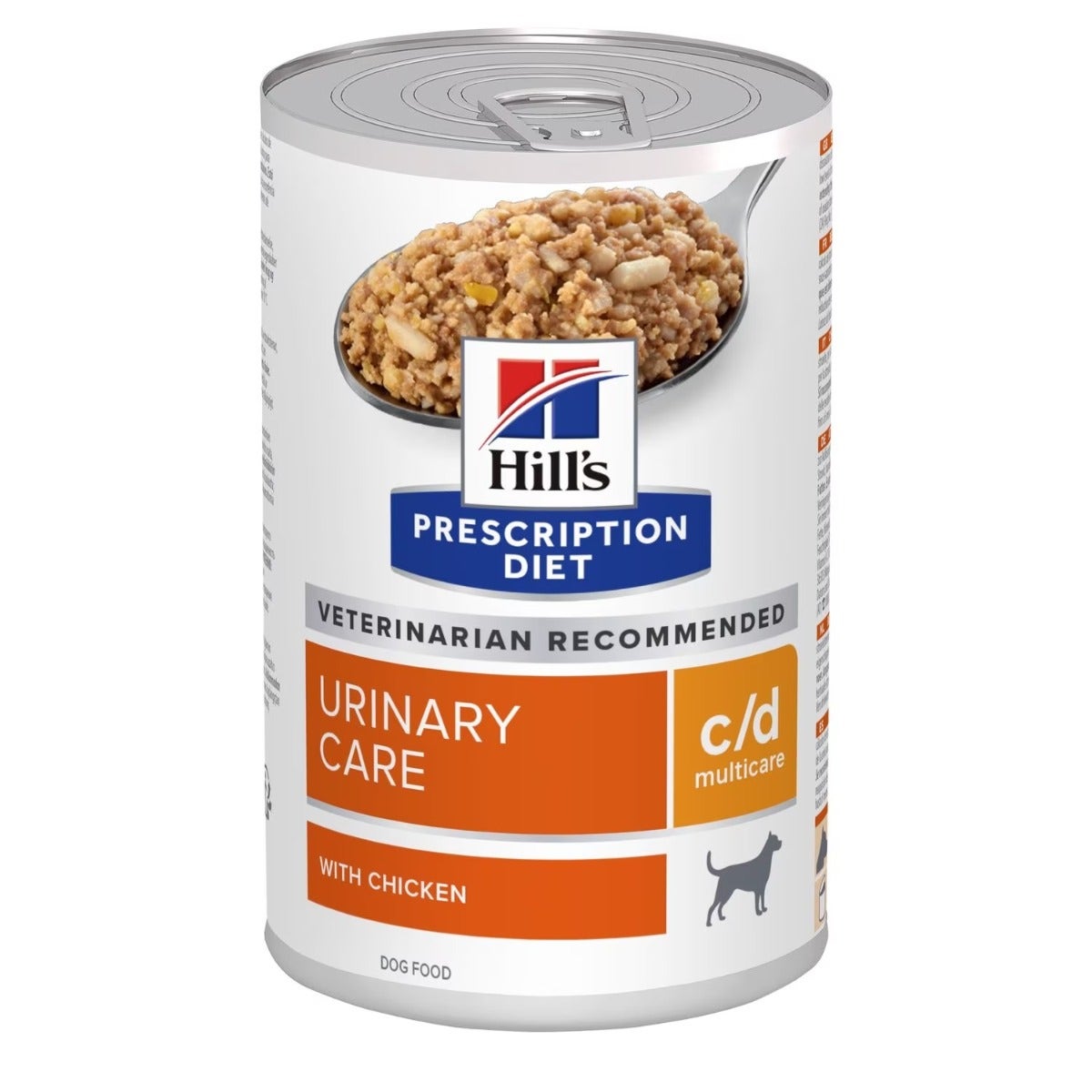 Hill's Prescription Diet c/d Multicare Urinary Care Nourriture humide au poulet pour chiens adultes, boîte de 370 g