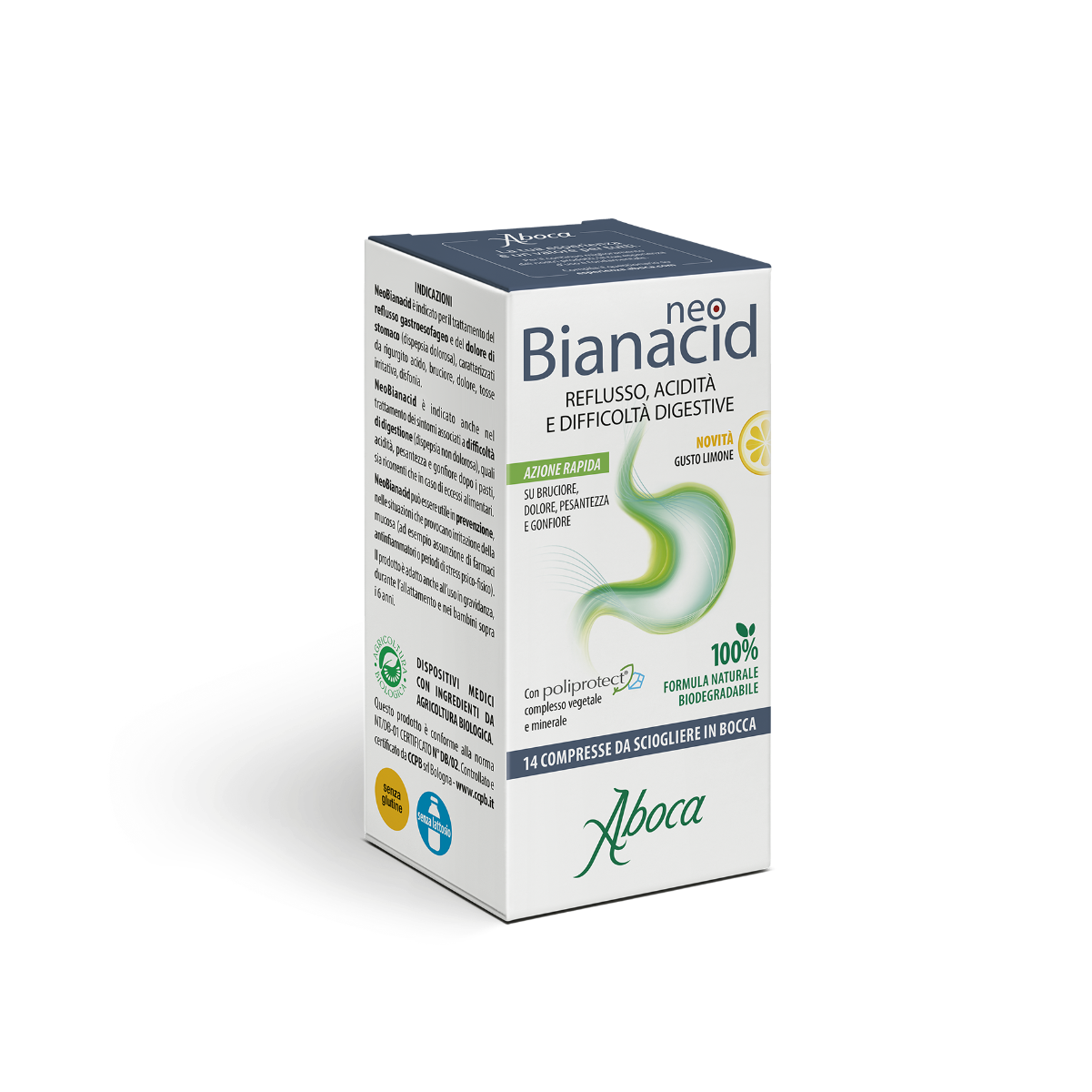 Aboca Neobianacid 14 Compresse Gusto Limone