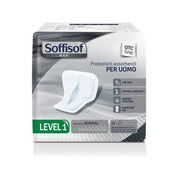 Soffisof Men Couches pour incontinence, profilées, niveau 1, taille unique, 12 pièces