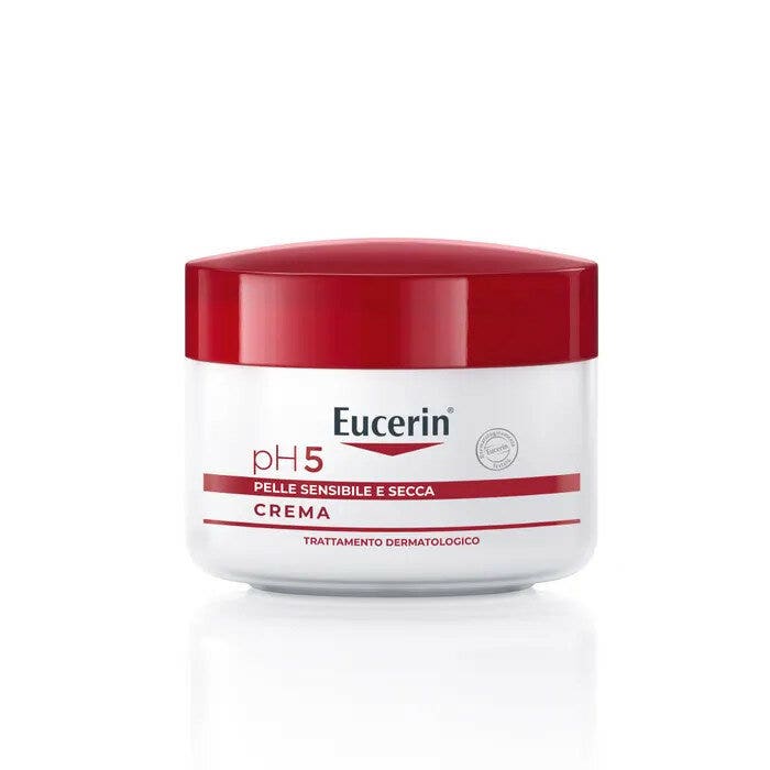 Eucerin pH5 Crème pour Peaux Sensibles et Sèches, Crème pour le Corps 75 ml