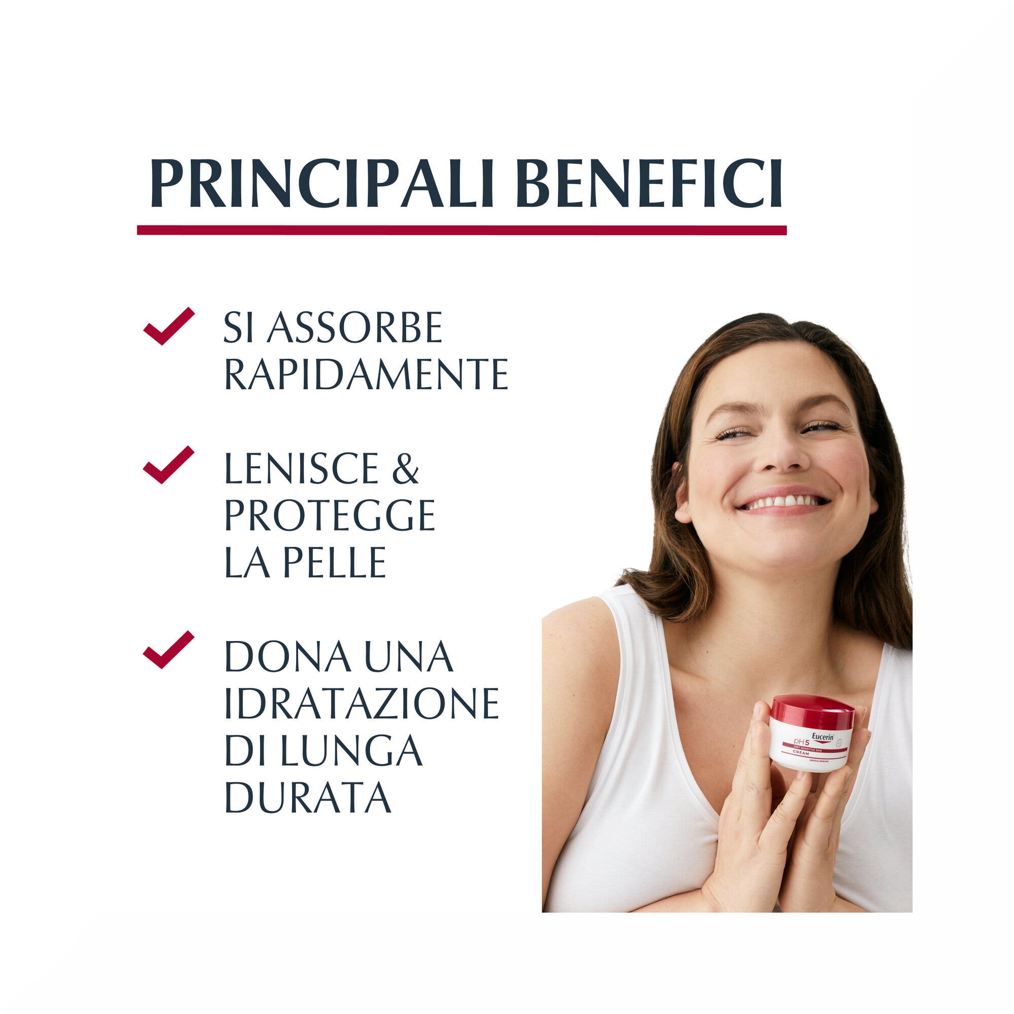 Eucerin pH5 Crema Pelle Sensibile E Secca crema corpo 75ml