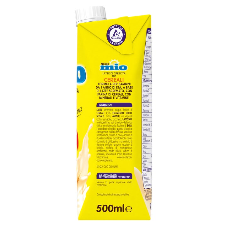 Nestlé Mio Latte Di Crescita Con Cereali Liquido Brick 500ml