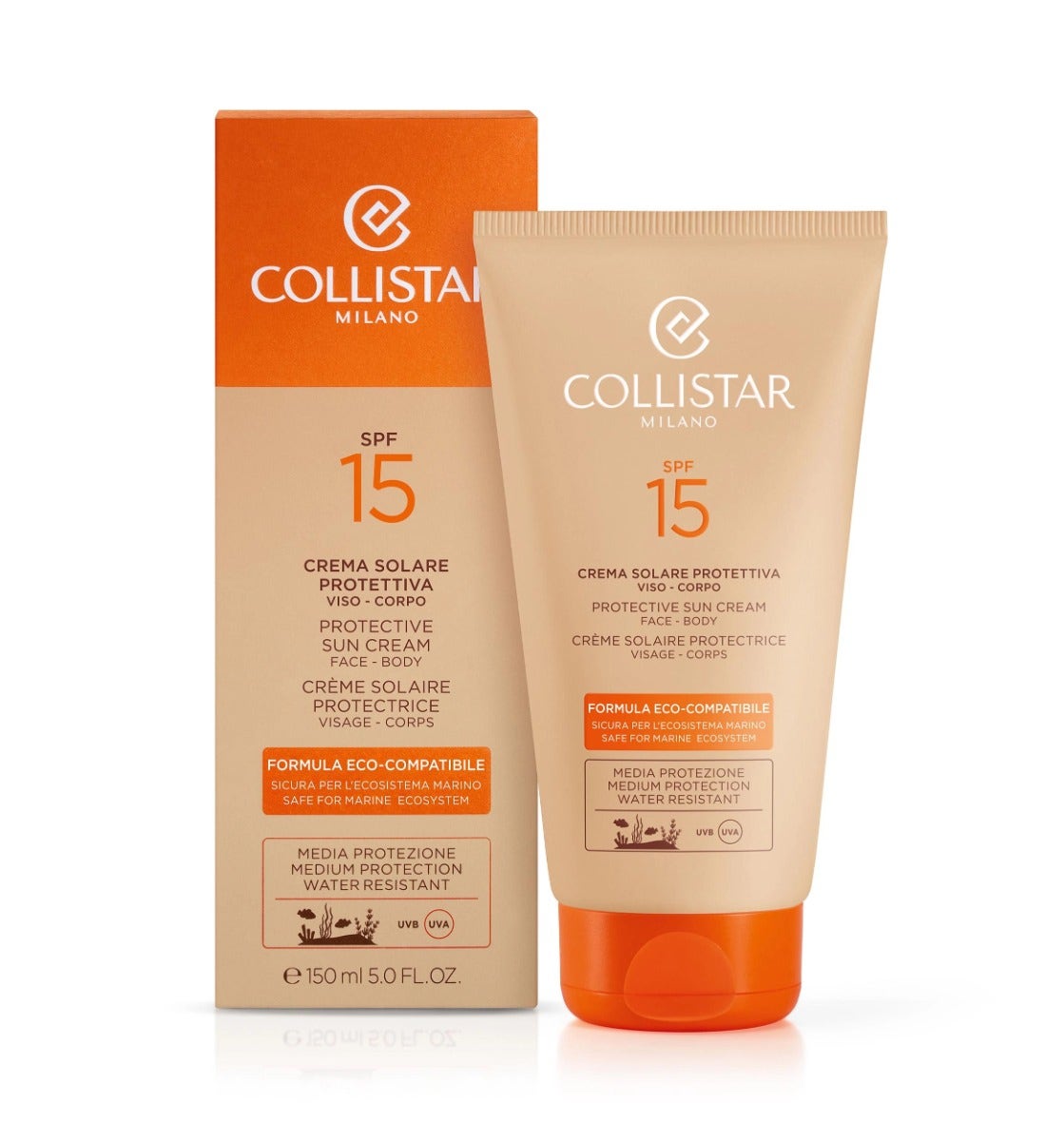 Collistar Crème solaire protectrice éco-compatible SPF 15 150 ml