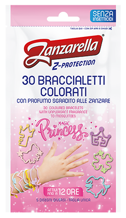 Zanzarella Bracelets colorés Princess 30 pièces