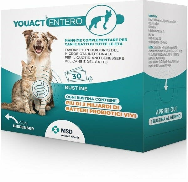 Msd Animal Health Youact Entero pour chiens/chats 30 sachets