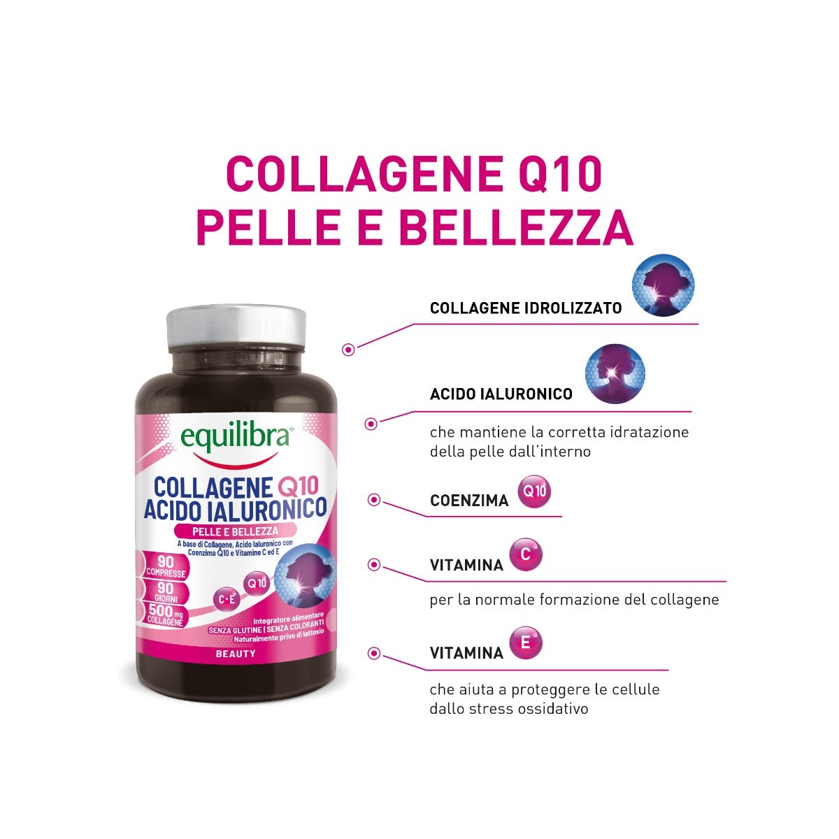 Equilibra Collagene Q10 Acido Ialuronico 90 Compresse