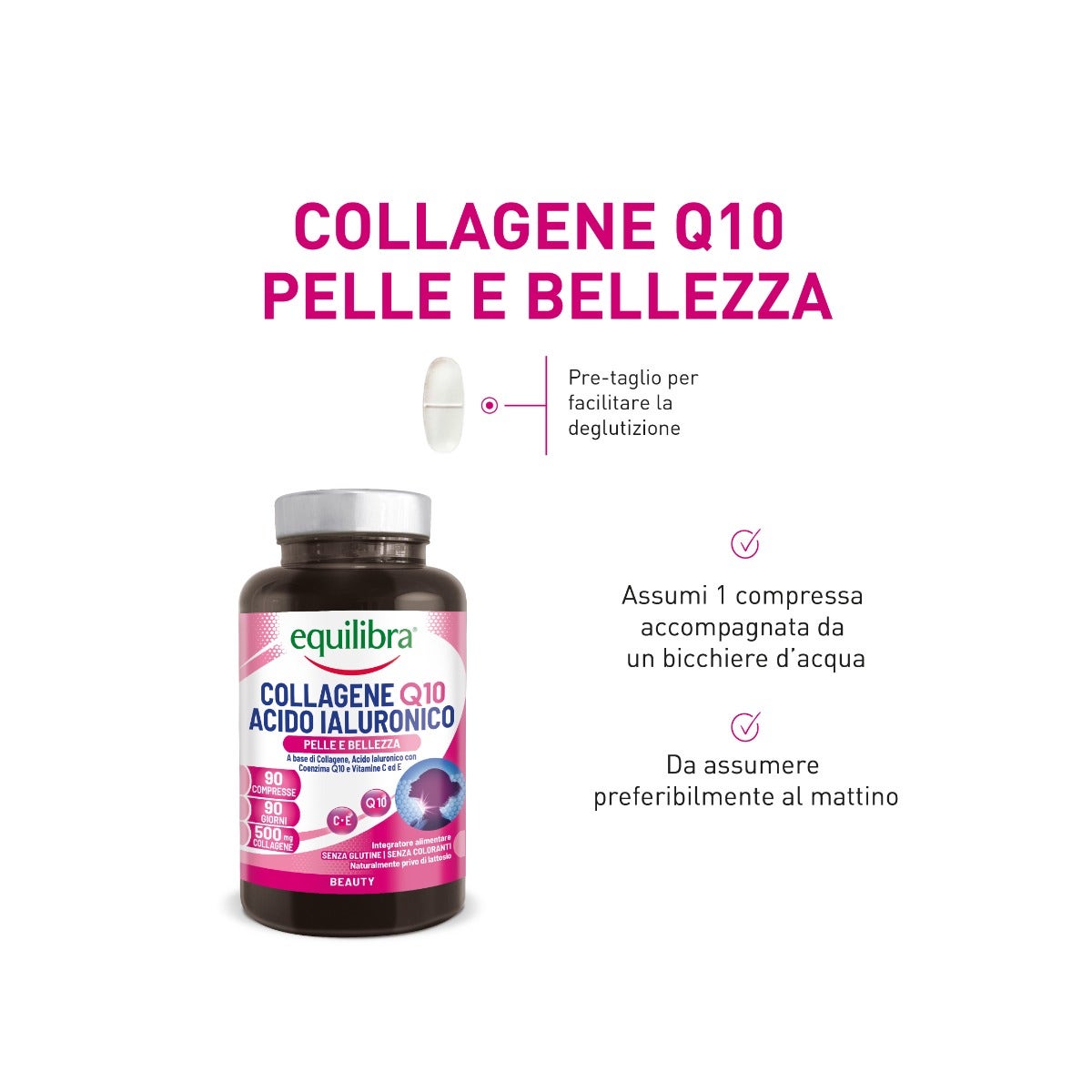 Equilibra Collagene Q10 Acido Ialuronico 90 Compresse