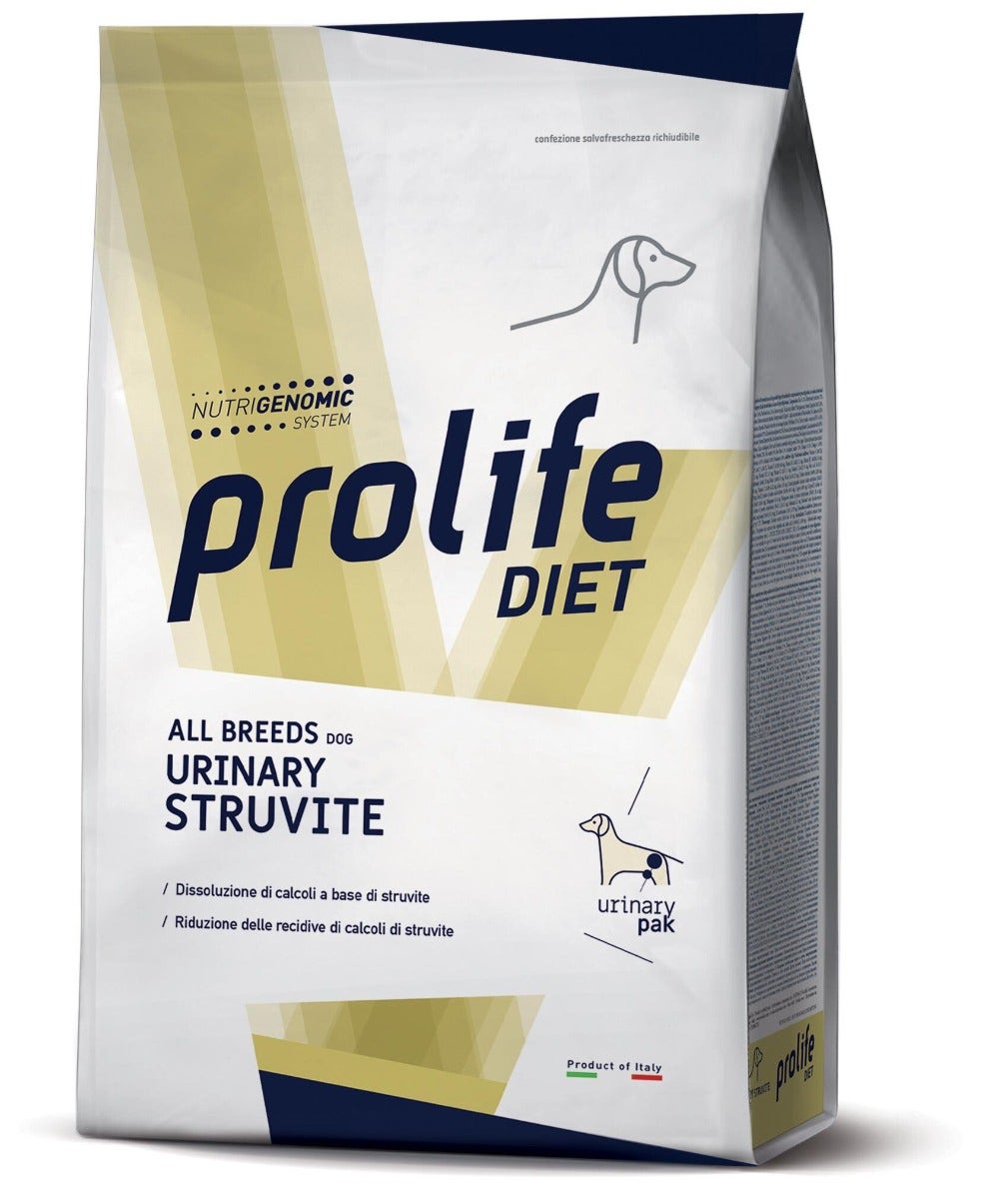 Prolife Dog Diet Urinary Struvite, nourriture sèche pour chiens de toutes tailles, sac de 2 kg