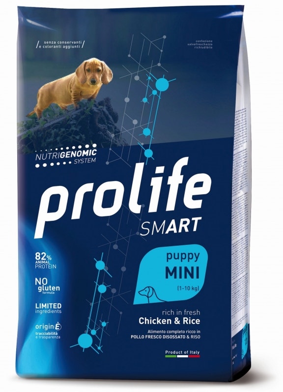Prolife Dog Smart Poulet & Riz Croquettes pour chiots de petite taille, sac de 2 kg
