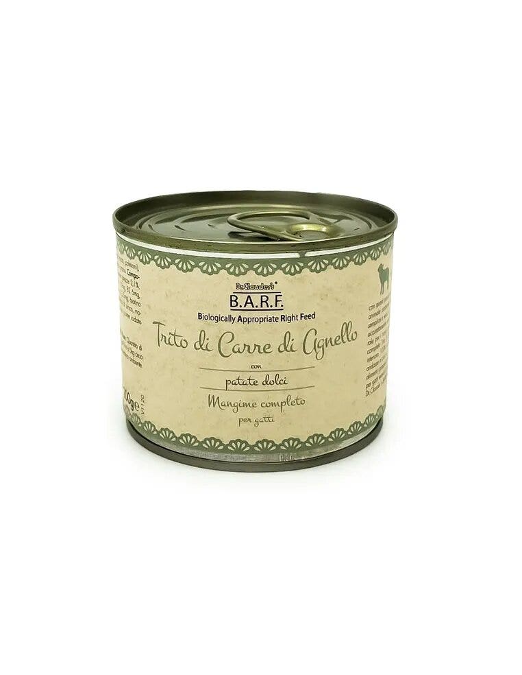 Barf Haché d'Agneau Menu Complet pour Chats Seniors 200 g