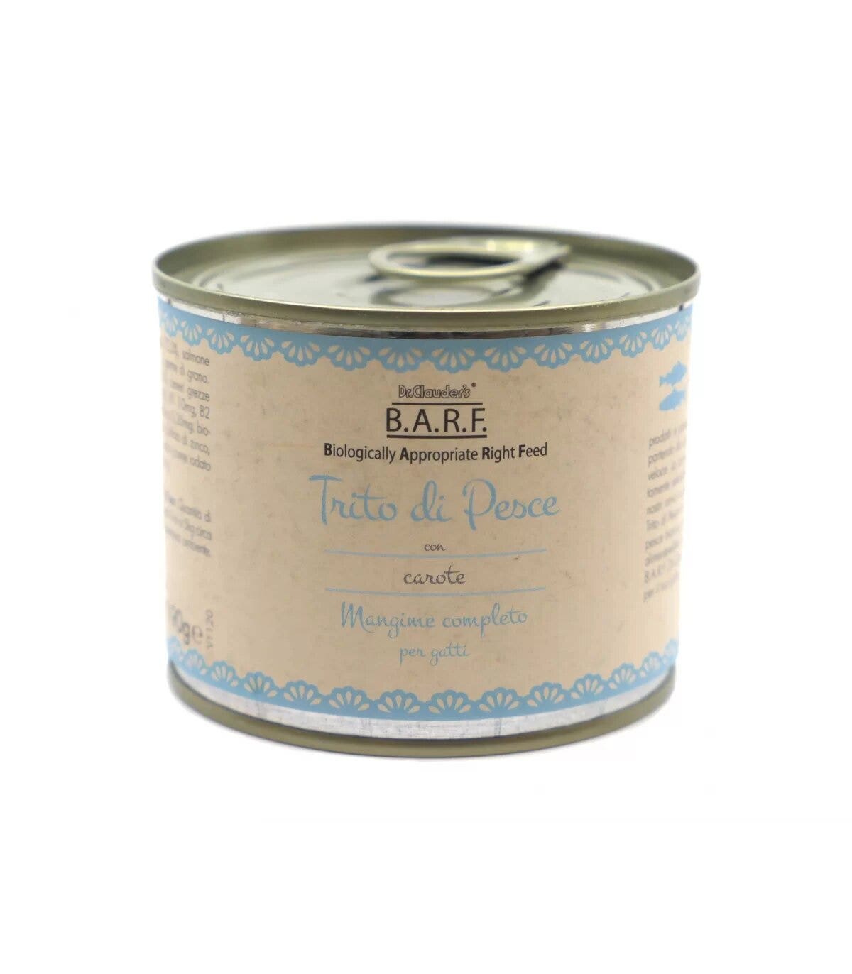 Barf Menu complet pour chat : poisson haché aux carottes 190 g