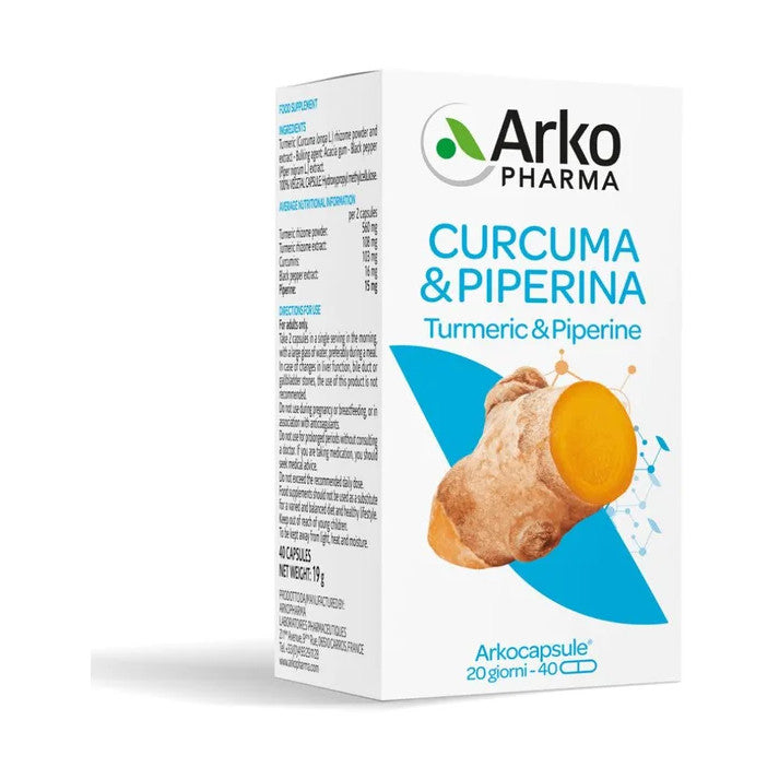 Arkocapsule Curcuma + Pipérine Bio 40 gélules