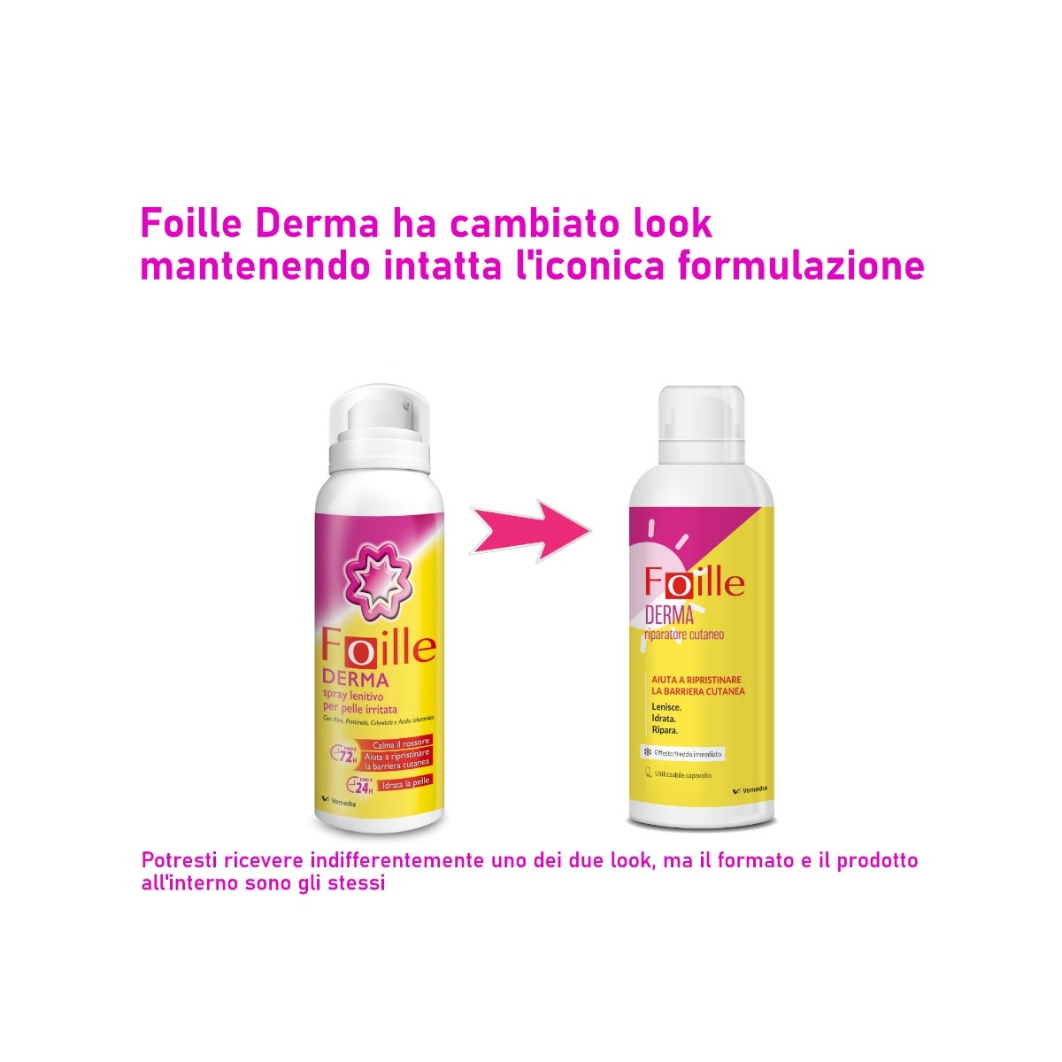 Foille Derma Spray réparateur cutané, après-soleil pour peaux rougies et sèches, s'utilise même à l'envers 150 ml