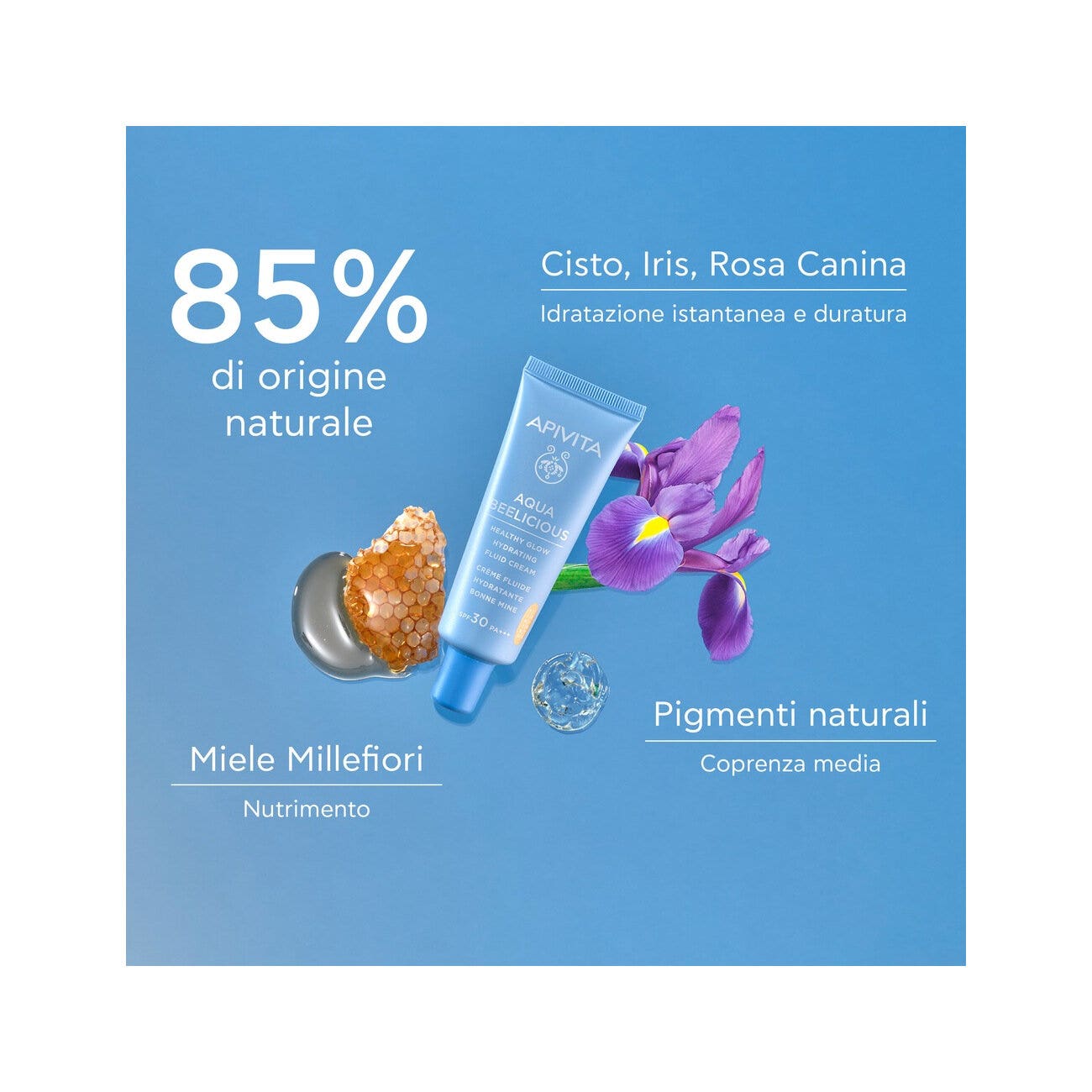 Apivita Aqua Beelicious Crema Fluida Idratante Healthy Glow 40ml