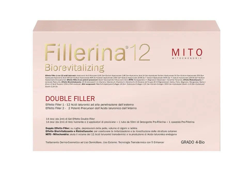 Fillerina 12 Biorevitalizing Double Filler Mito Grado 4 Trattamento Intensivo 30ml+30ml +50ml