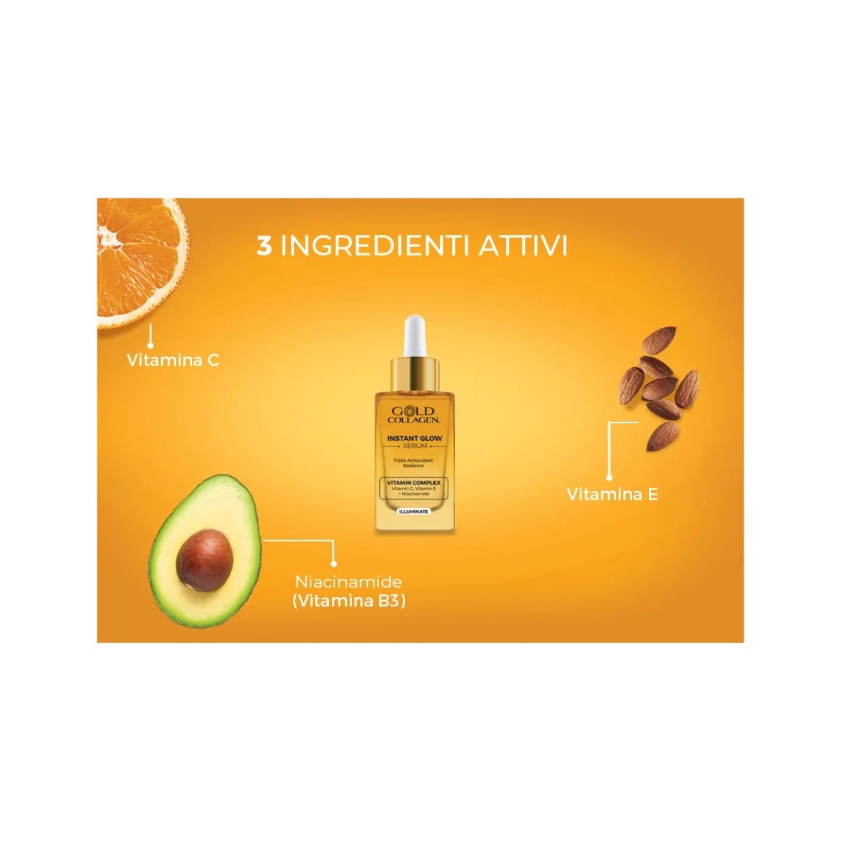 Gold Collagen Instant Glow Sérum Visage 30 ml