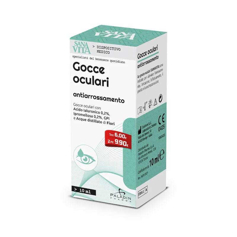 Sanavita Gouttes oculaires anti-rougeurs 10 ml