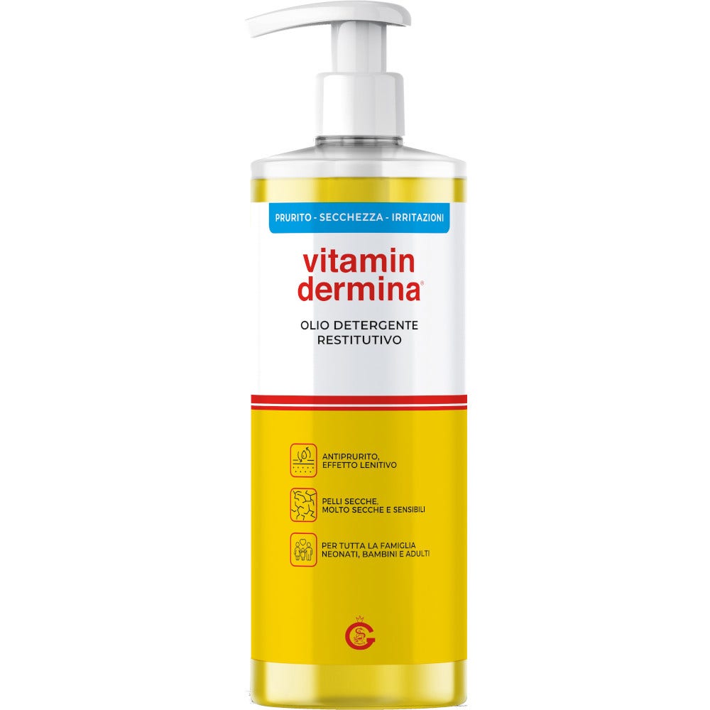 Vitamindermina Huile Nettoyante Régénérante Visage/Corps 500 ml