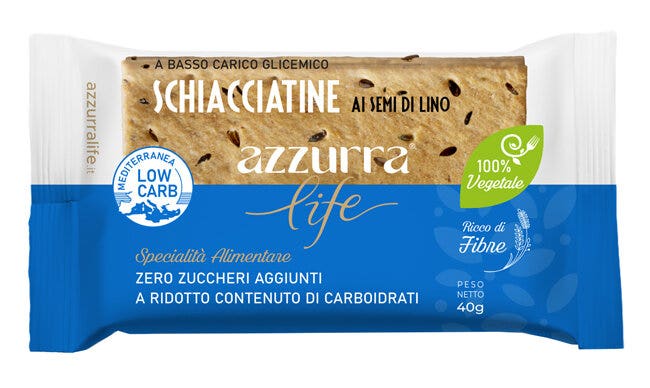 Azzurra Life Schiacciatine Ai Semi Di Lino 40g