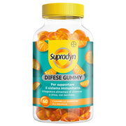 Supradyn Difese Gummy Complément alimentaire pour le système immunitaire : vitamine C, vitamine D et zinc, 60 bonbons