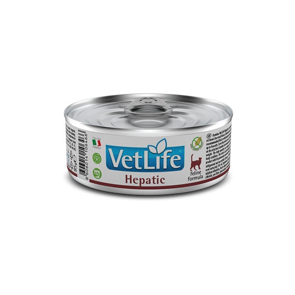 Farmina Vet Life Hepatic Nourriture humide pour chats Boîte de 85 g