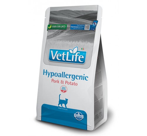 Farmina Vet Life Hypoallergenic Pork & Potato Croquettes pour chats, sac de 1,5 kg